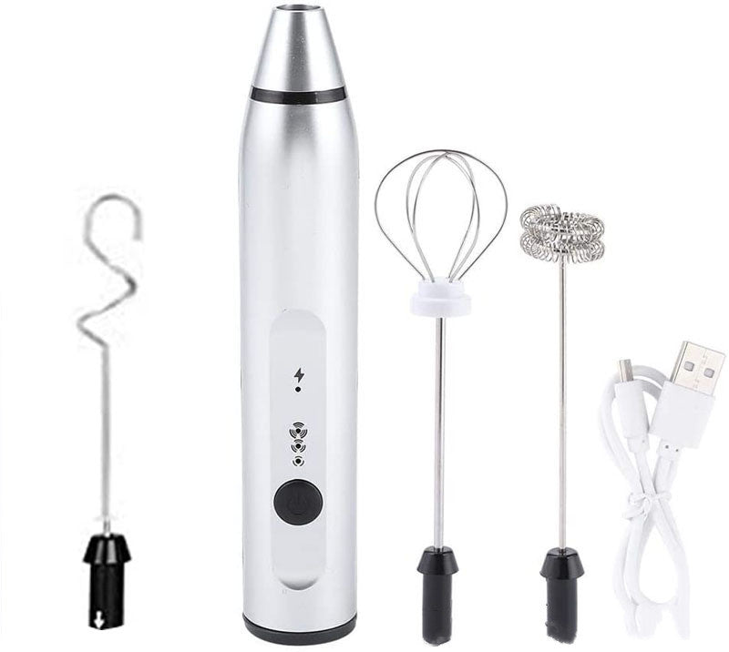 Rechargeable Electric Milk Frother Automatic Kitchen Juice Food Mixer Cream Egg Beater Blender