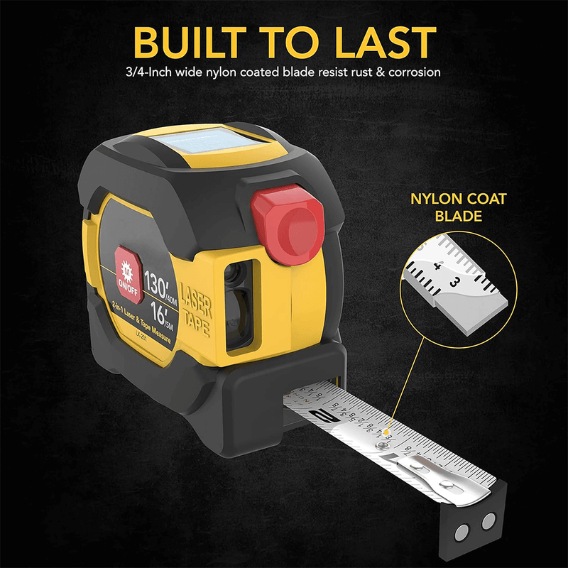 3-in-1 Digital Laser Measuring Tape