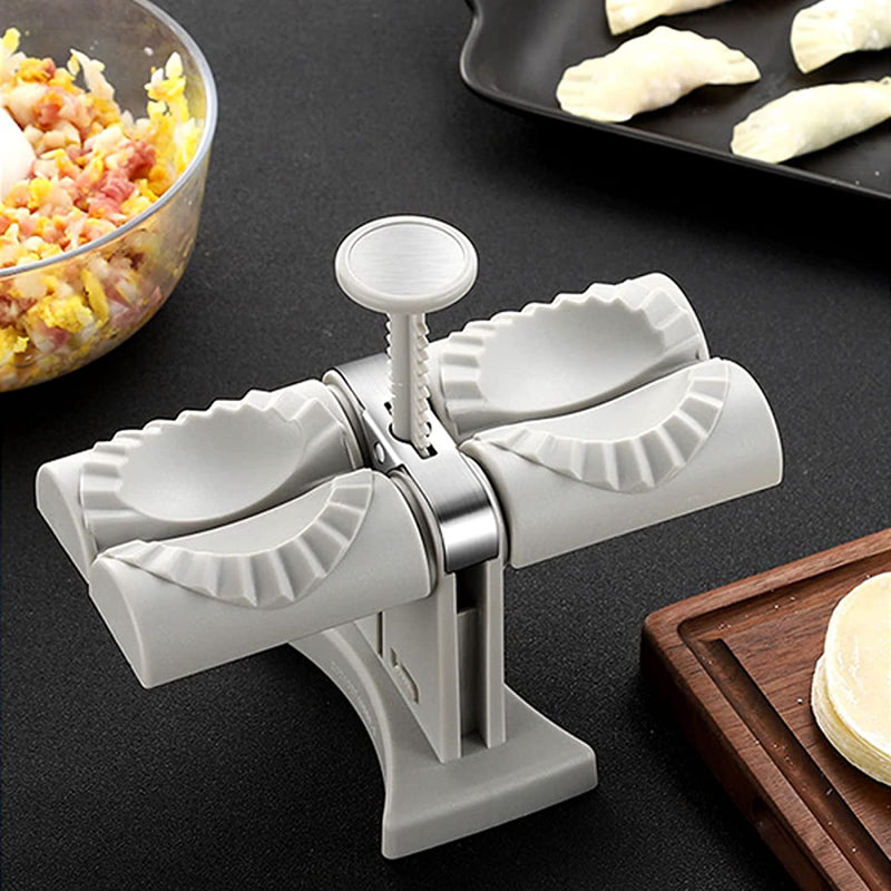 Utensilios para hacer empanadillas automáticos con molde de doble cabezal