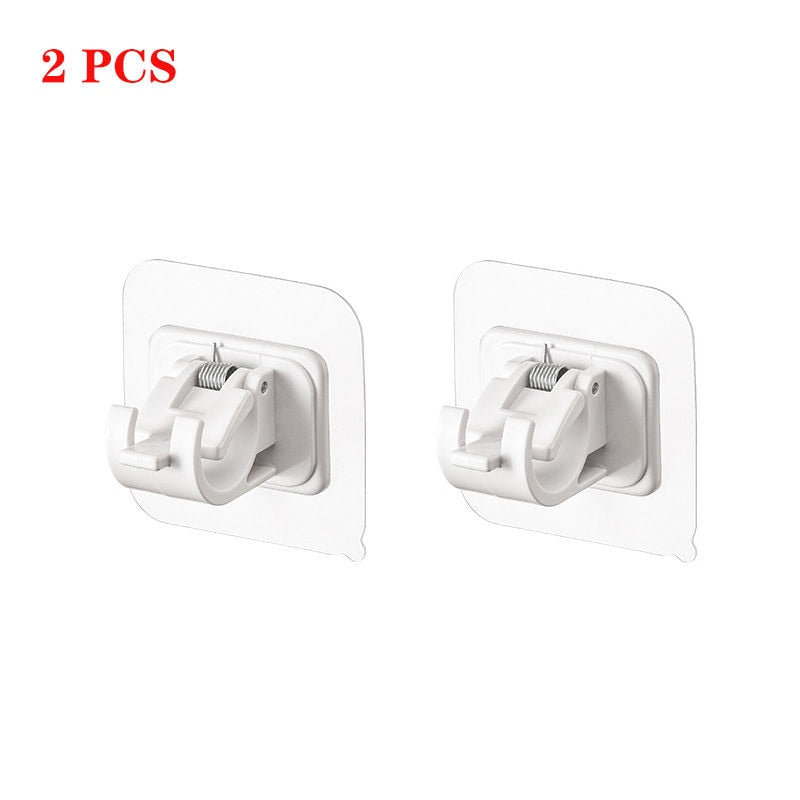 2pcs Hanging Rod Clamp Hooks - Nova Gadget Store White