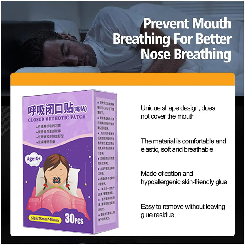 30Pcs Anti-Snoring Stickers