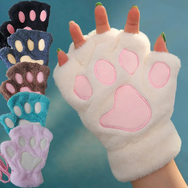 Guantes con forma de garra de gato 