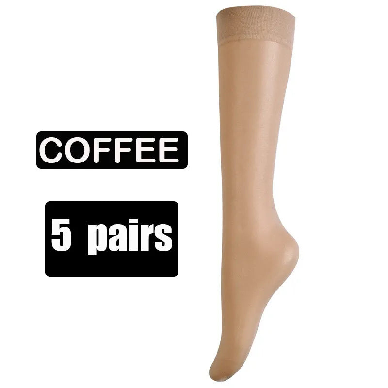 5pc Ultra-thin Nylon Stockings