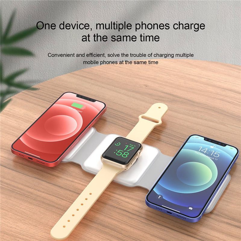 3 In 1 Foldable Magnetic Wireless Charger