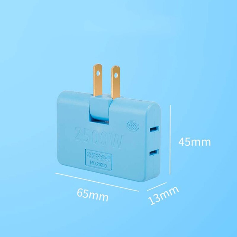 Adaptador eléctrico con enchufe de extensión 3 en 1 