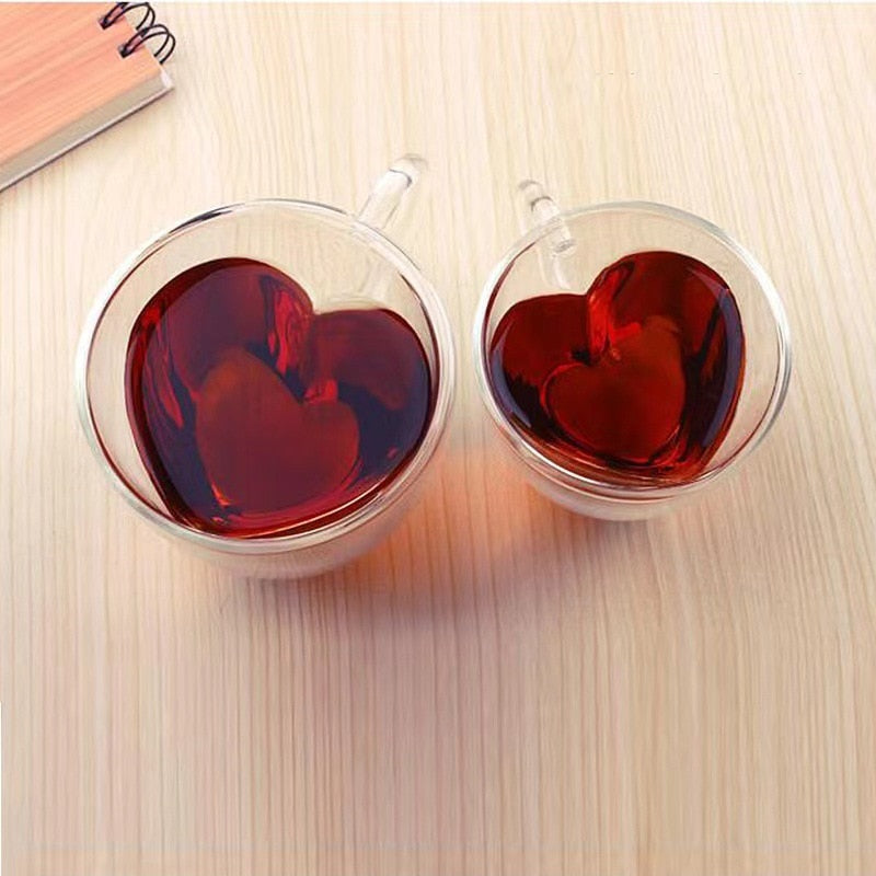 Taza con forma de corazón