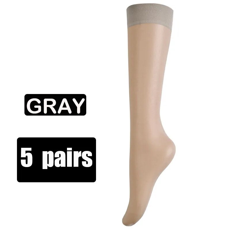 5pc Ultra-thin Nylon Stockings