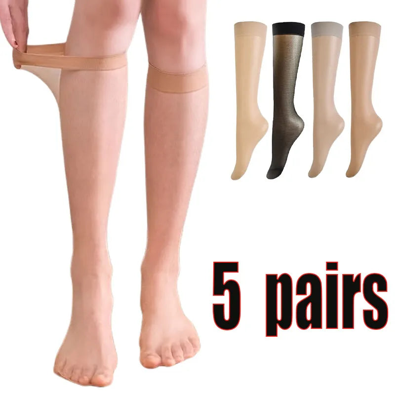 5pc Ultra-thin Nylon Stockings