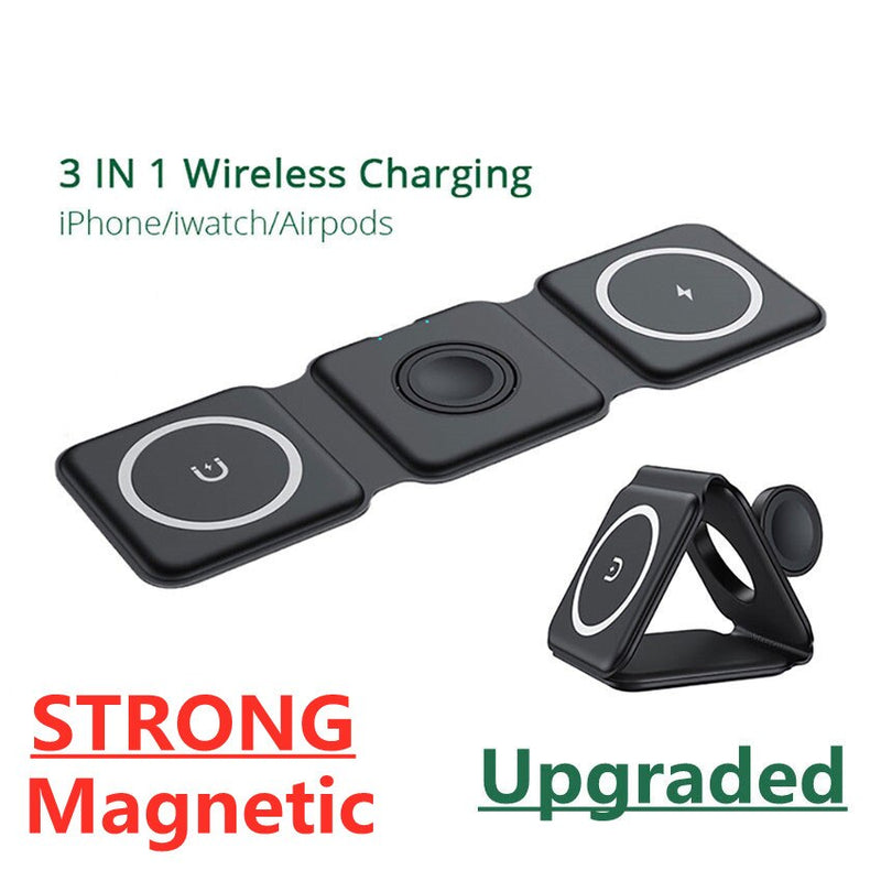 3 In 1 Foldable Magnetic Wireless Charger