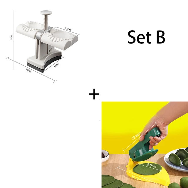 Utensilios para hacer empanadillas automáticos con molde de doble cabezal