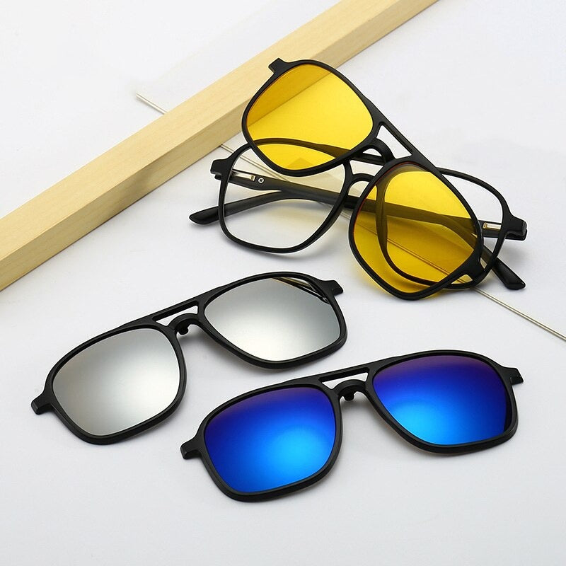 6 In 1 Polarized Sunglasses