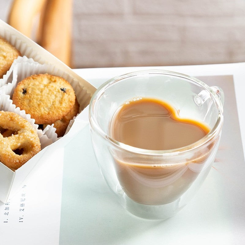 Taza con forma de corazón